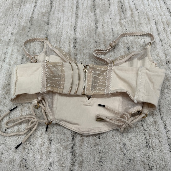 Bydee Mila Longline Bra in Pearl - Picture 3 of 4